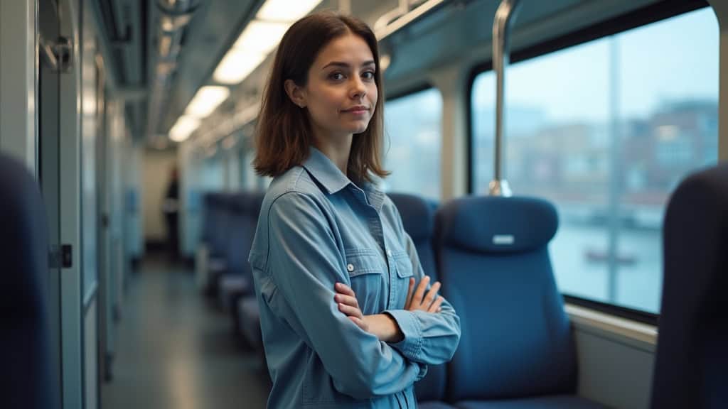 Technicien en train d