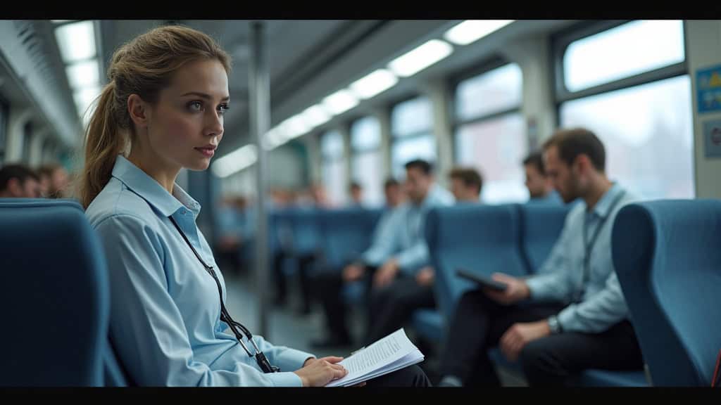 Technicien en train d