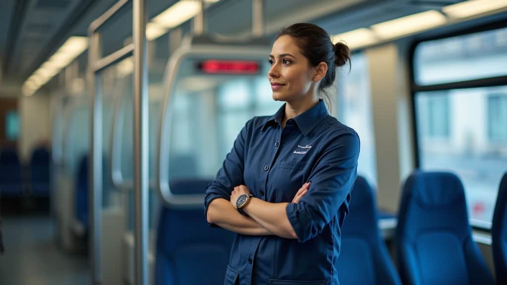 Technicien en train d