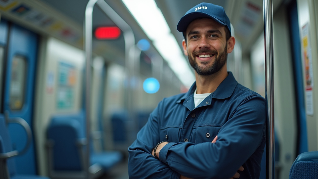 Technicien en train d