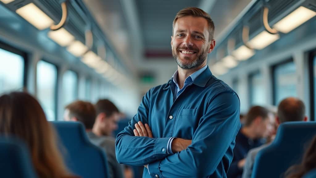 Technicien en train d