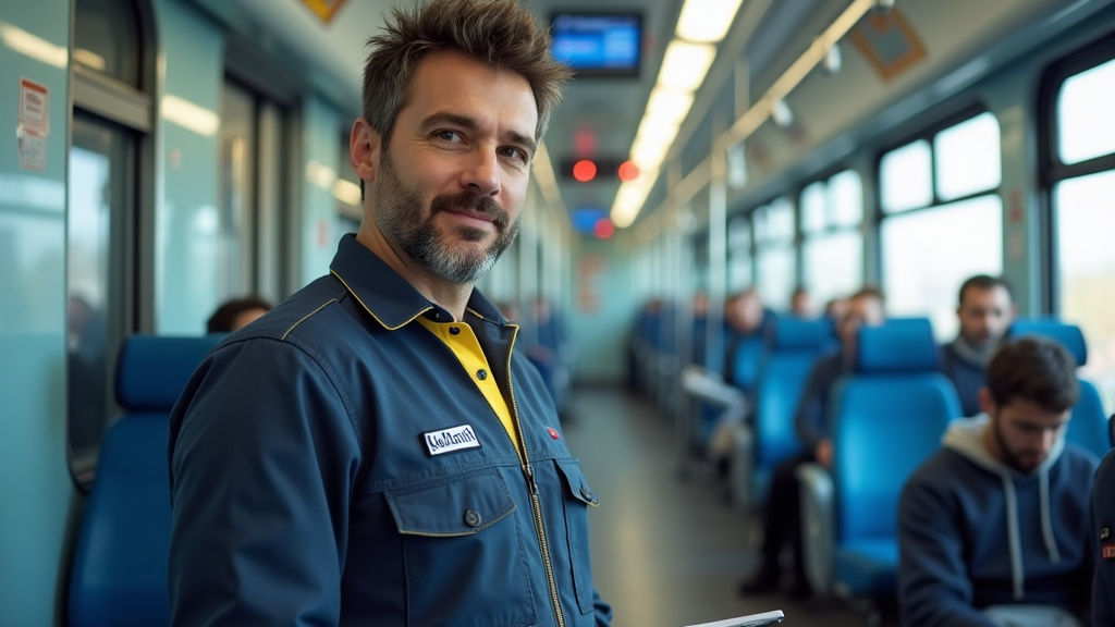 Technicien en train d