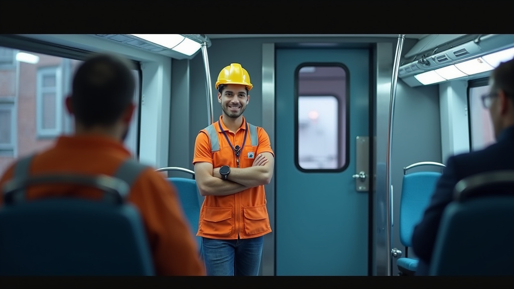 Technicien en train d