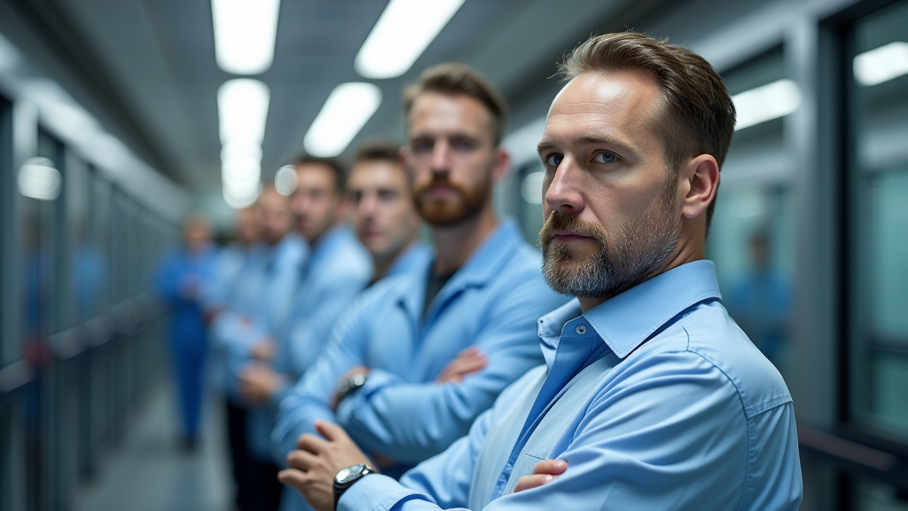 Technicien en train d