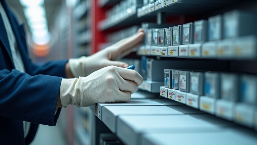 Technicien en train d