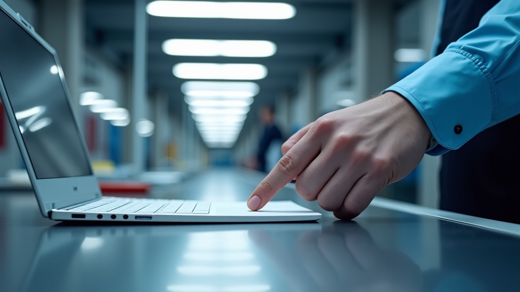 Technicien en train d