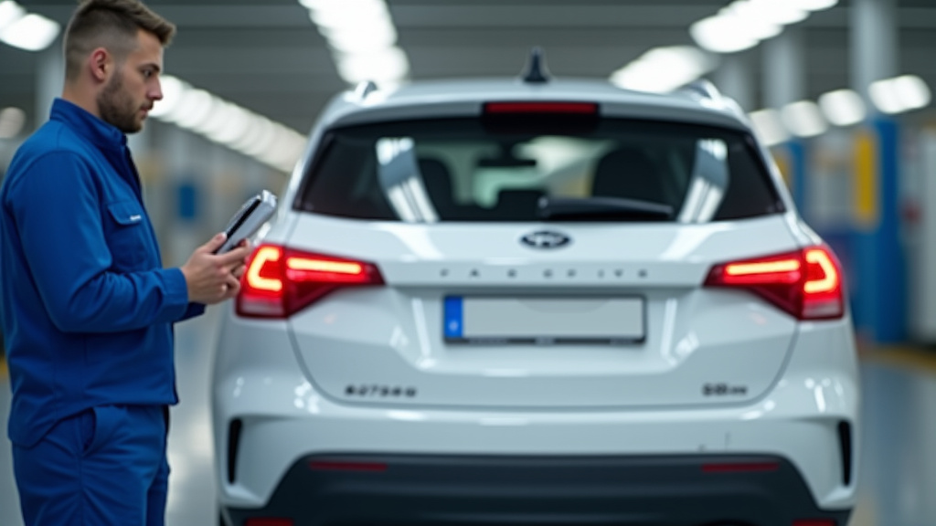 Technicien en train d