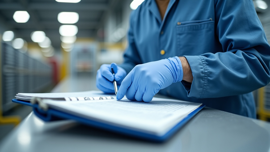 Technicien en train d