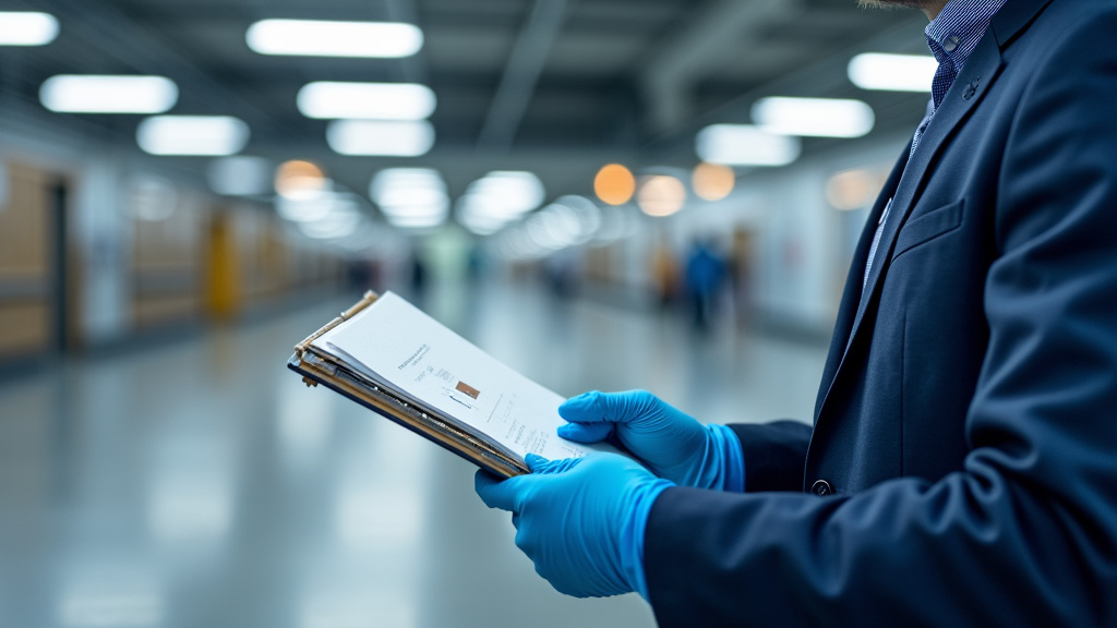 Technicien en train d