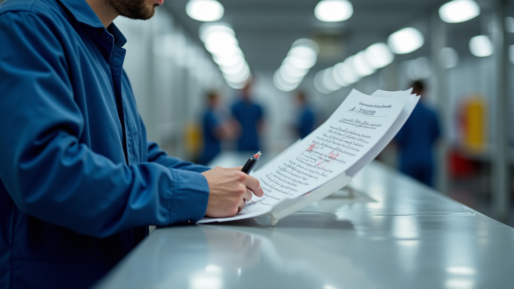 Technicien en train d