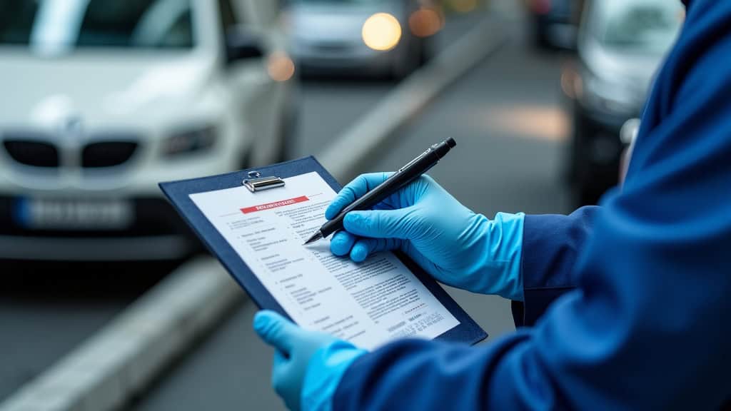 Technicien en train d