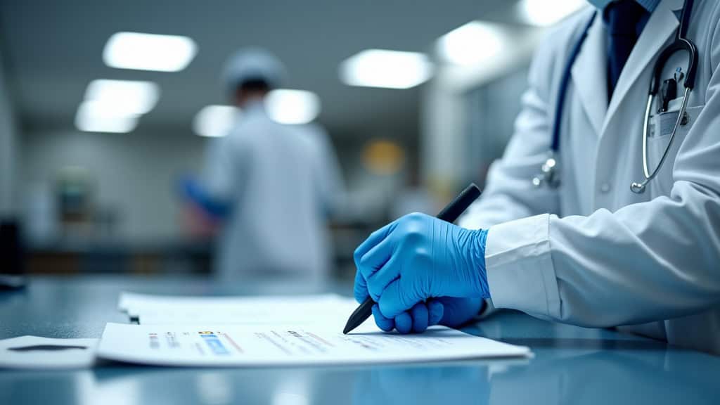 Technicien en train d