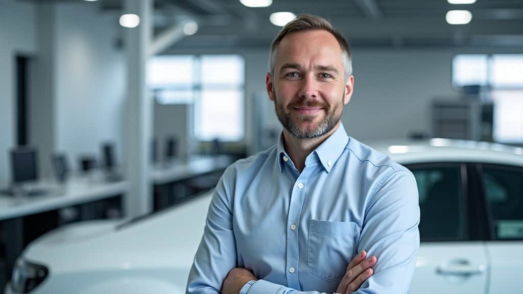 Technicien en train d