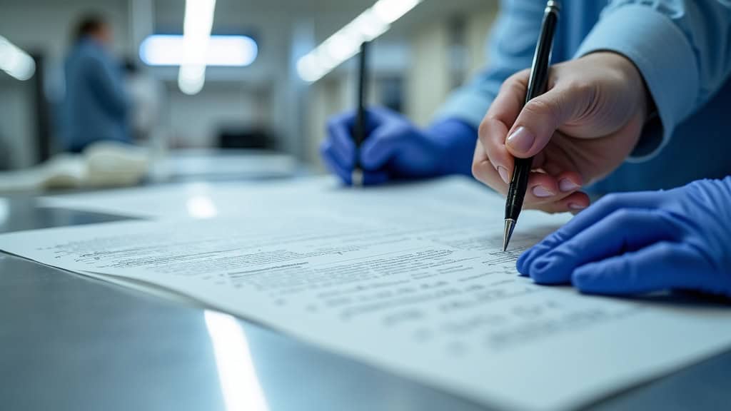 Technicien en train d