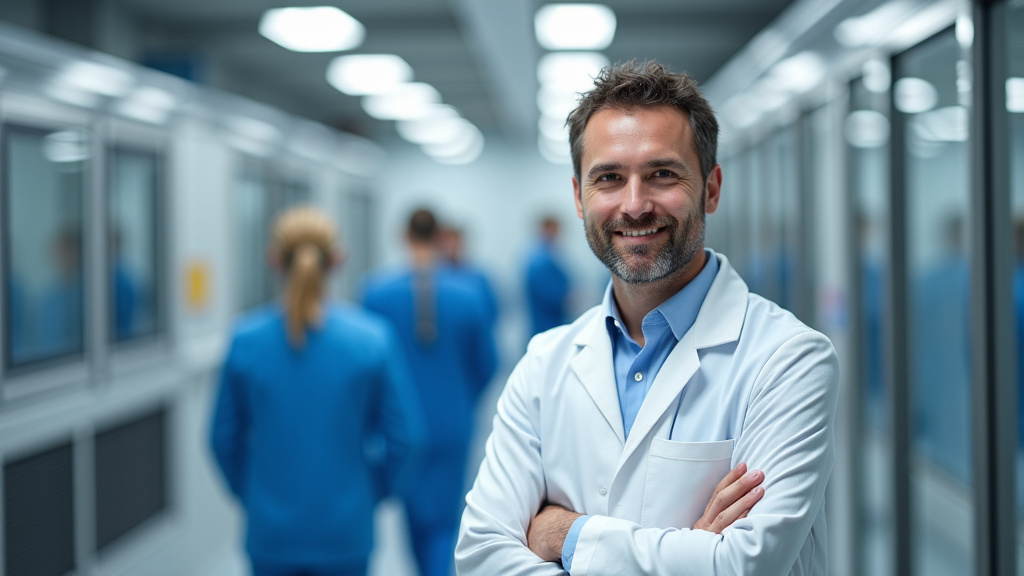 Technicien en train d