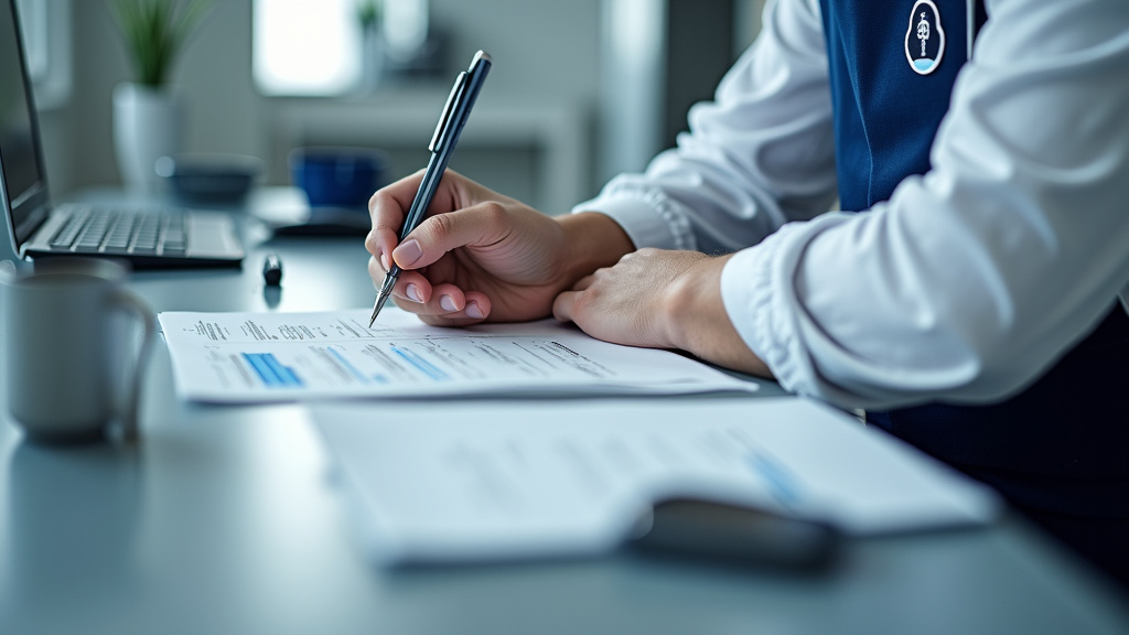 Technicien en train d