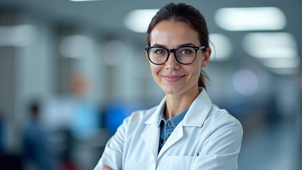 Technicien en train d