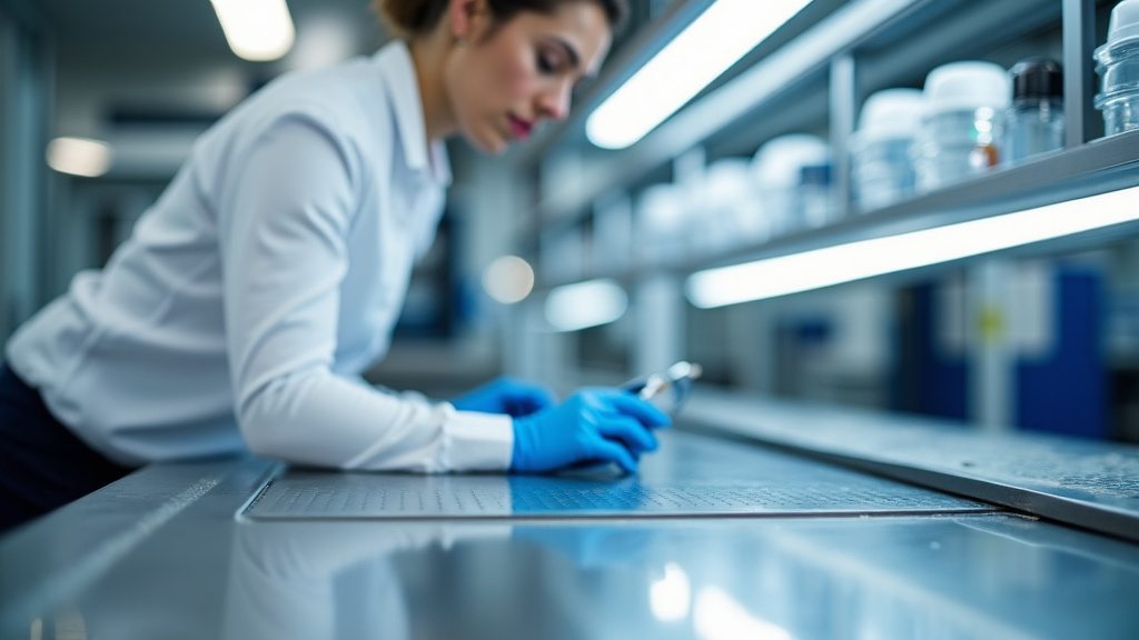 Technicien en train d