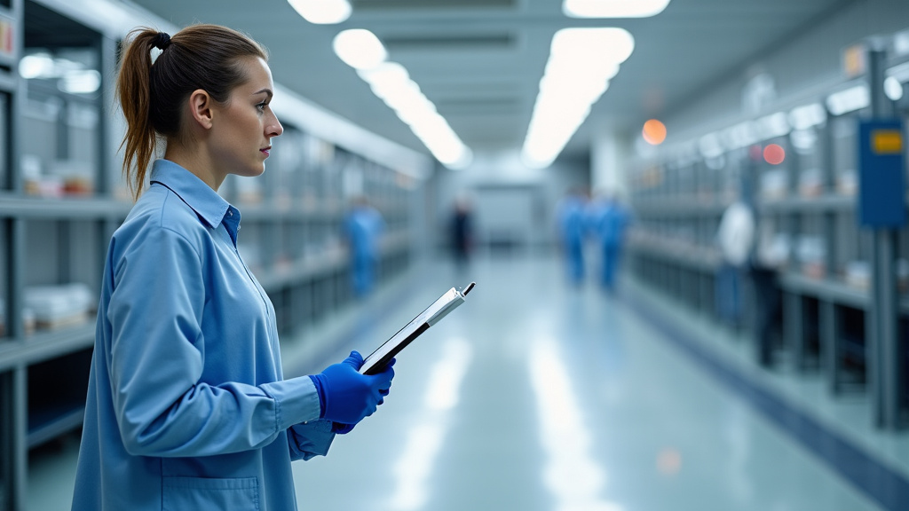 Technicien en train d