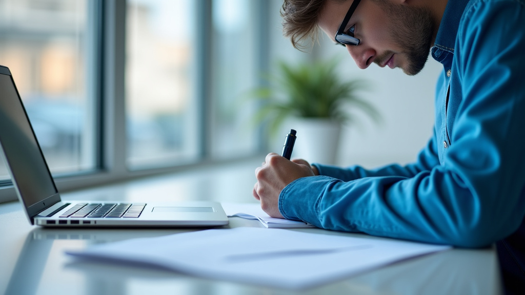 Technicien en train d