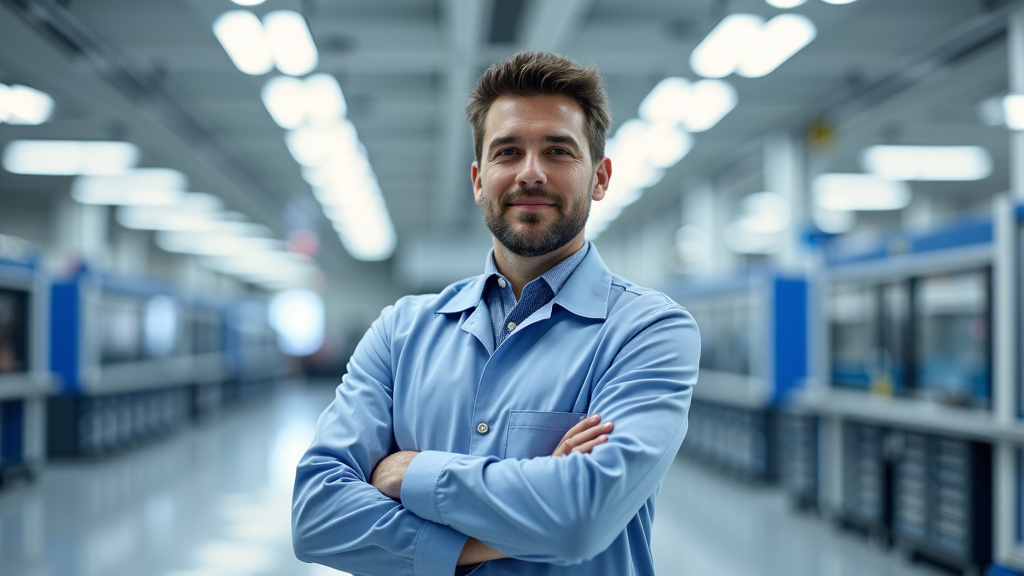 Technicien en train d