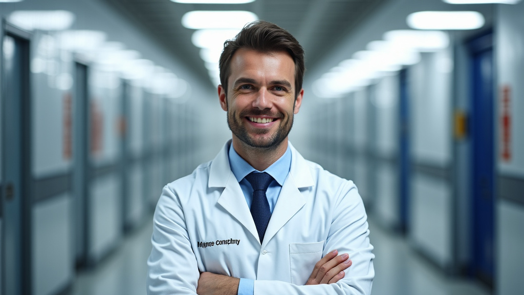 Technicien en train d