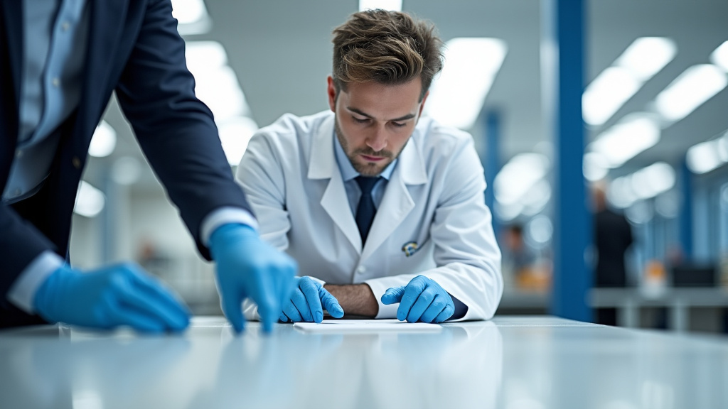 Technicien en train d