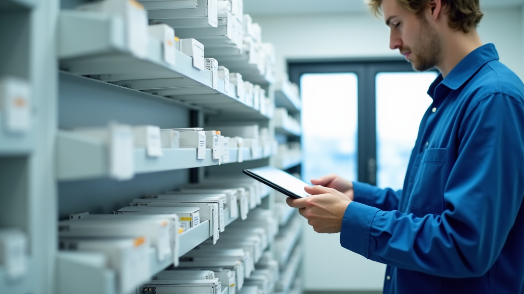 Technicien en train d