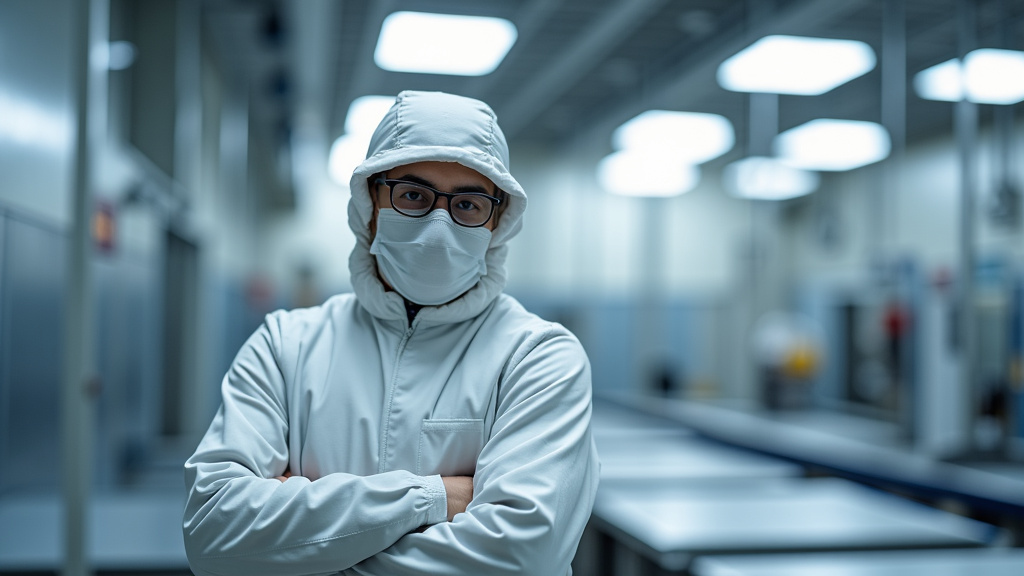 Technicien en train d