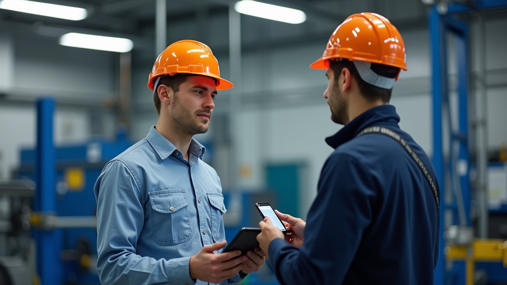 Technicien en train de faire la maintenance d