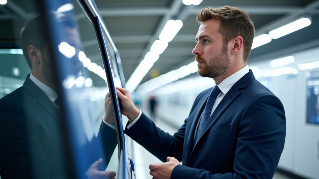 Technicien en train de vérifier le bon fonctionnement d