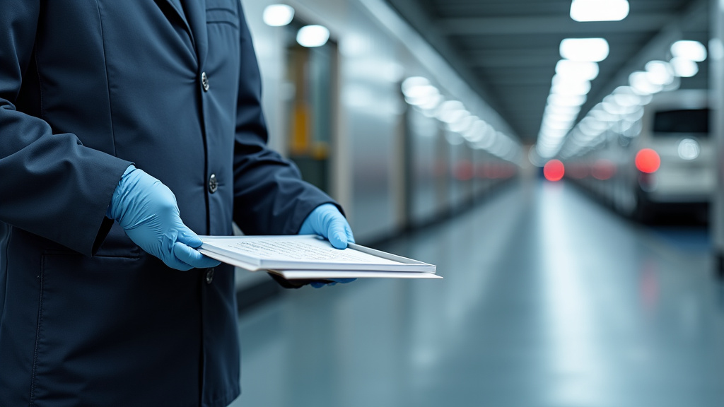 Technicien en train de vérifier le fonctionnement d