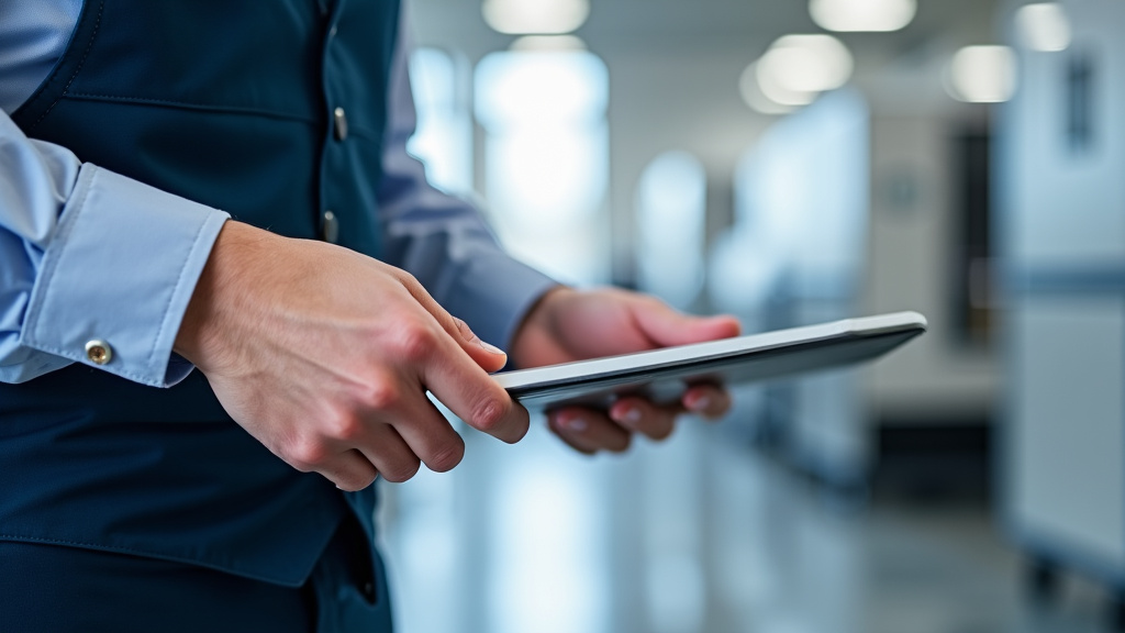 Technicien en train de vérifier le fonctionnement d