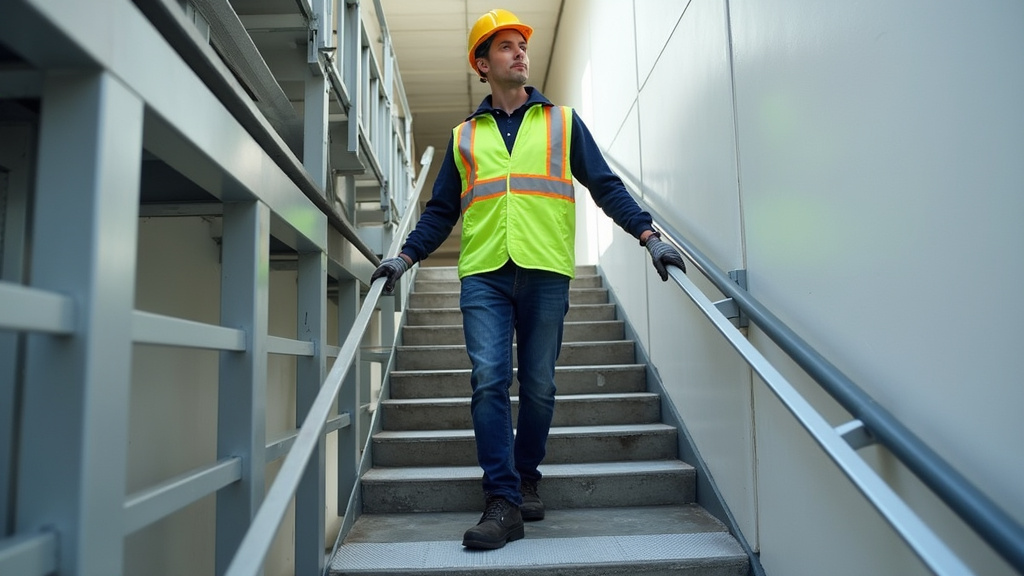 Technicien en train de vérifier un monte-escalier à Aschères-le-Marché