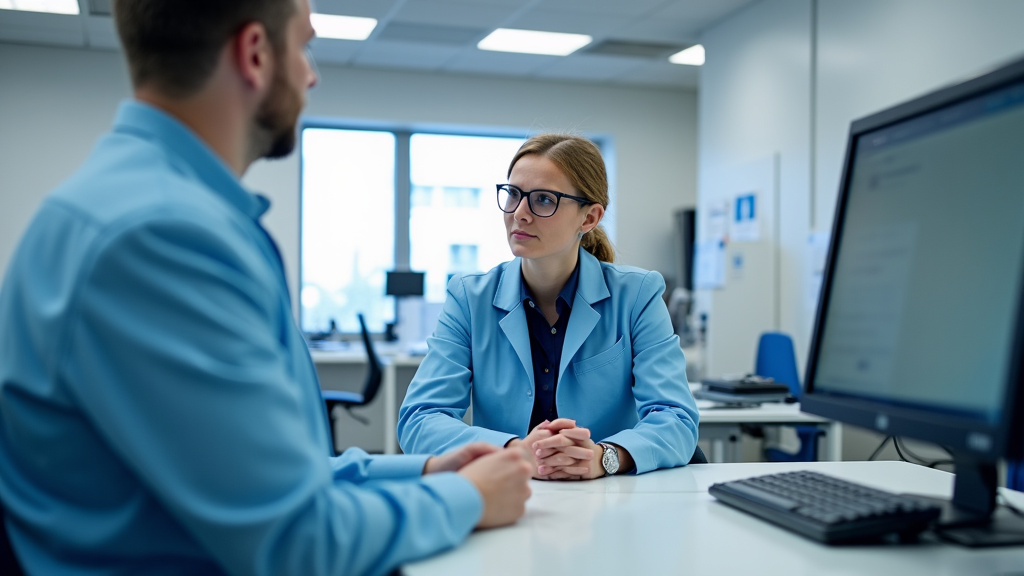 Technicien expert en train d