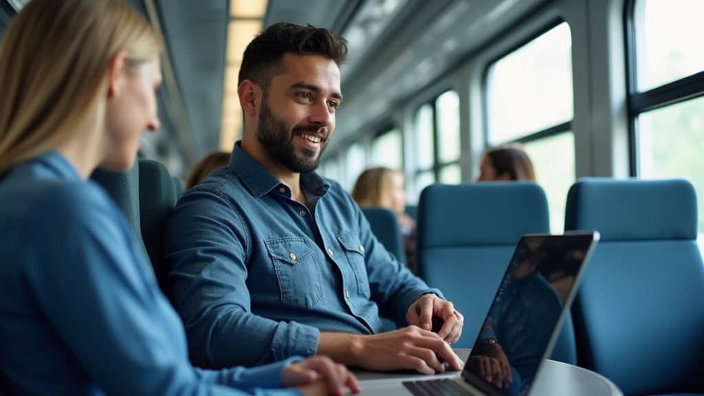 Technicien local en train d