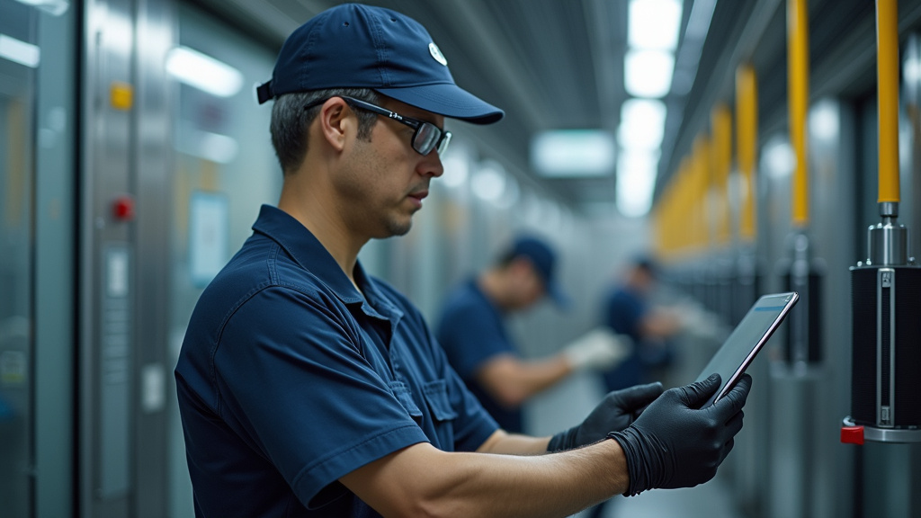 Technicien lors de l