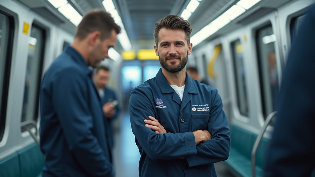 Technicien professionnel en train d