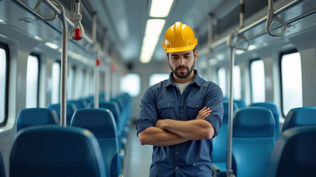 Technicien professionnel en train d