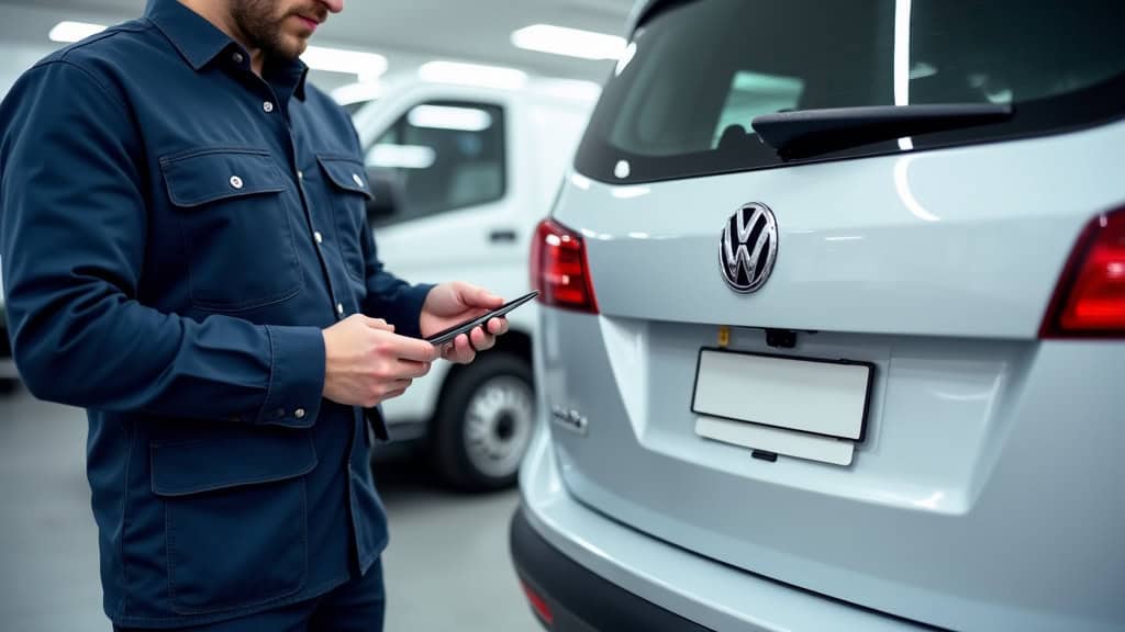 Technicien vérifiant le fonctionnement d