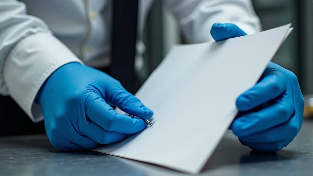 Technicien vérifiant les composants d
