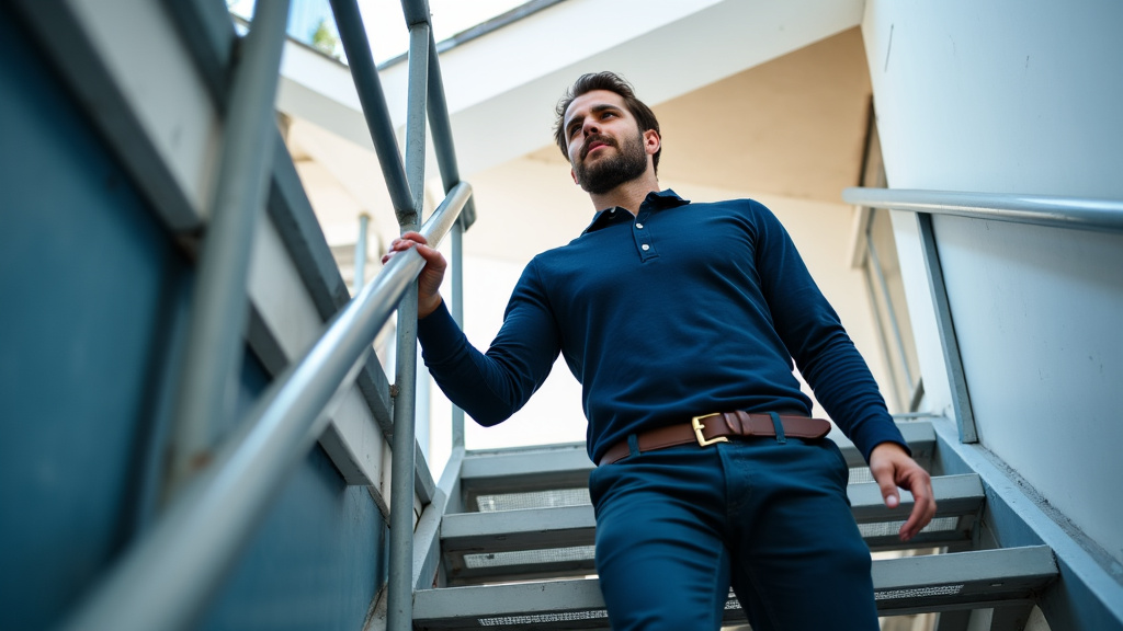 Technicien vérifiant un monte-escalier tournant lors d
