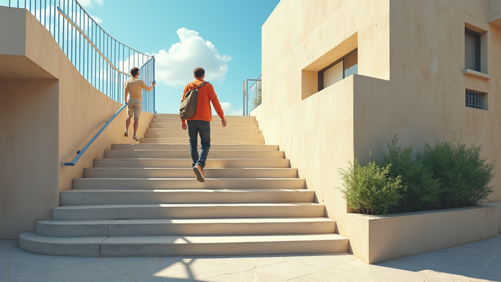 Témoin utilisant son monte-escalier à Barjouville