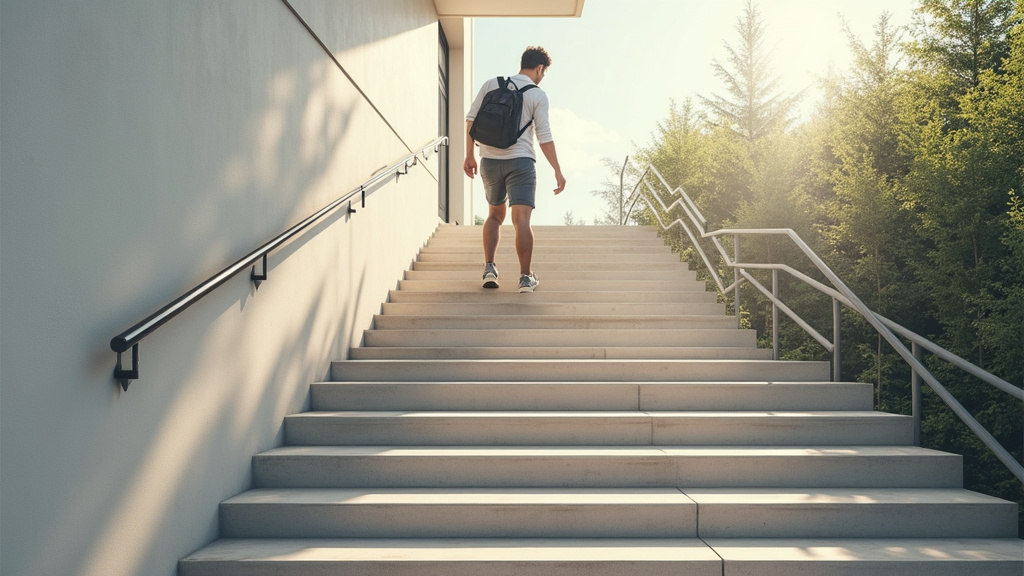 Témoin utilisant un monte-escalier à Langon