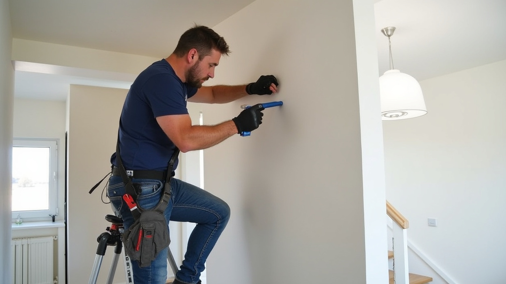 Un installateur professionnel testant un monte-escalier après pose à Morre