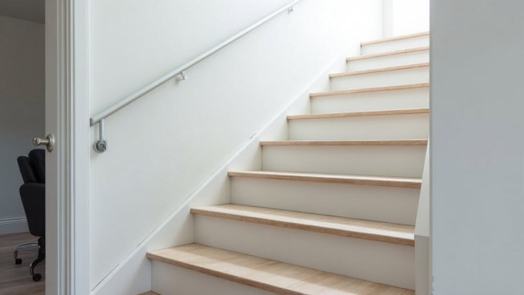 Un utilisateur utilise son monte-escalier dans sa maison à Châtillon-sur-Cher