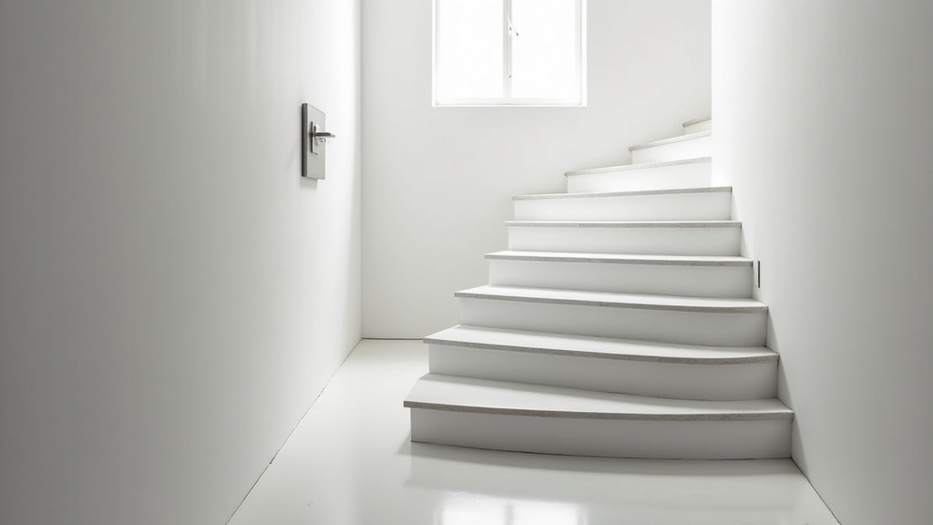 Vue d’ensemble d’un monte-escalier installé dans un escalier intérieur à Tôtes
