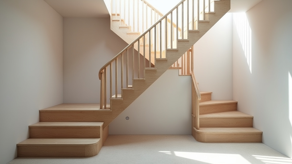 Vue d’un monte-escalier installé dans un escalier droit à Fontenay-le-Fleury