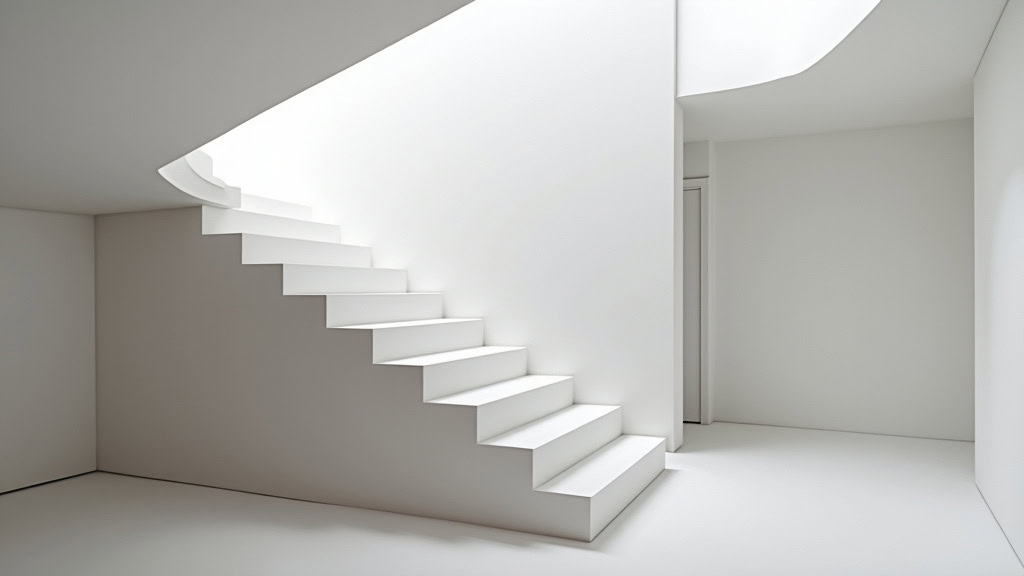 Vue d’un monte-escalier tournant installé dans un intérieur moderne à Villefranche-de-Lauragais