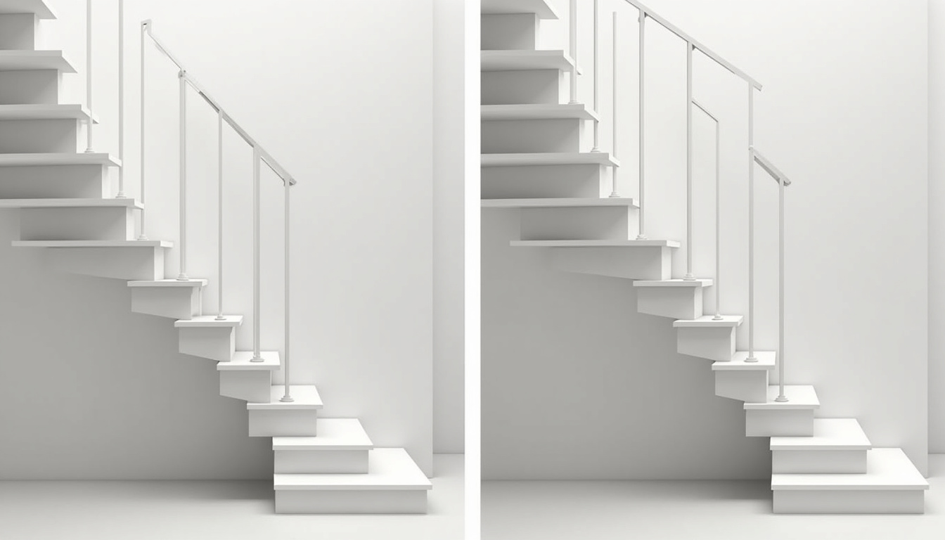 Comparaison avant-après installation d’un monte-escalier à Jonquerettes